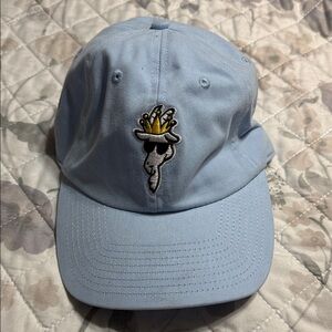 Light Blue GOAT Cap with Crown Embroidery